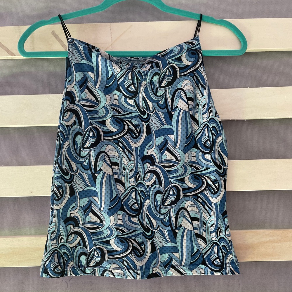 A. Blue Camisole Tank Top